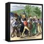 Thomas Jefferson's Return to Monticello from Paris, 1789-null-Framed Stretched Canvas