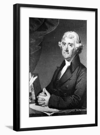 Thomas Jefferson Seated-null-Framed Giclee Print