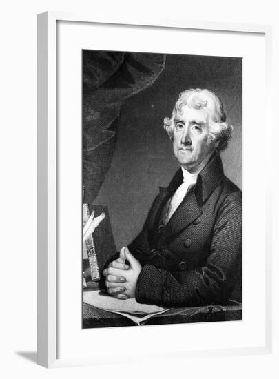 Thomas Jefferson Seated-null-Framed Giclee Print