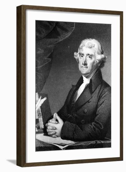 Thomas Jefferson Seated-null-Framed Giclee Print