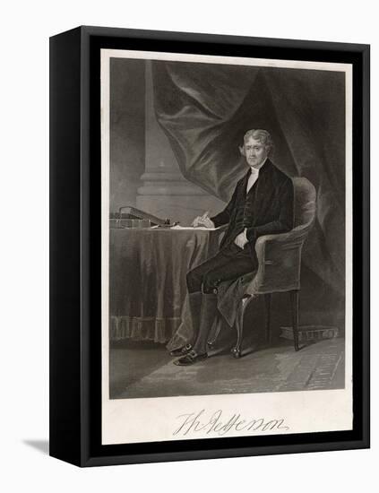 Thomas Jefferson Third President of the United States-Chappel-Framed Stretched Canvas