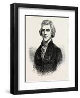 Thomas Jefferson Was an American Founding Father-null-Framed Premium Giclee Print