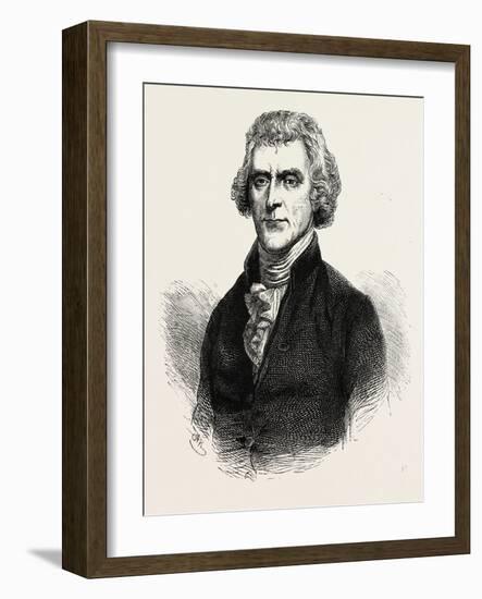 Thomas Jefferson Was an American Founding Father-null-Framed Giclee Print