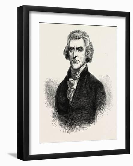Thomas Jefferson Was an American Founding Father-null-Framed Giclee Print