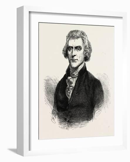 Thomas Jefferson Was an American Founding Father-null-Framed Giclee Print