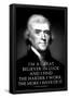 Thomas Jefferson Work Hard-null-Framed Poster