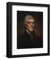 Thomas Jefferson-Rembrandt Peale-Framed Art Print