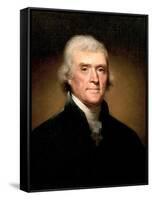 Thomas Jefferson-Rembrandt Peale-Framed Stretched Canvas