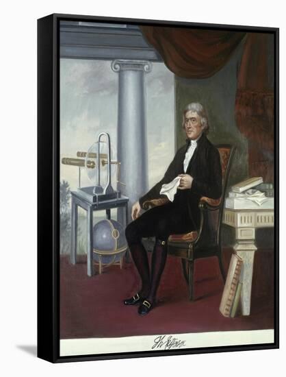 Thomas Jefferson-Vittorio Bianchini-Framed Stretched Canvas