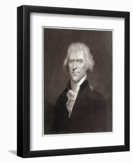 Thomas Jefferson-W Holl-Framed Art Print