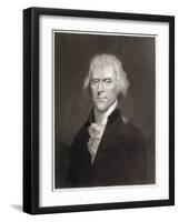 Thomas Jefferson-W Holl-Framed Art Print