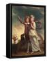 Thomas John Clavering and Catherine Mary Clavering: the Clavering Children, 1777-George Romney-Framed Stretched Canvas