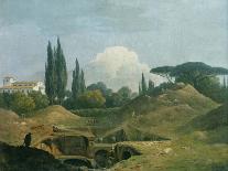 In the Road to Santa Maria De'Monti, Near Naples: Morning-Thomas Jones-Giclee Print