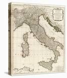 New Map of Italy with the Islands of Sicily, Sardinia and Corsica, c.1790-Thomas Kitchin-Framed Giclee Print