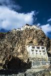 Shrine with Argyle Sheep horns and Blue sheep horns, lower Nyerak village, Ladakh, India, Himalayas-Thomas L. Kelly-Framed Photographic Print