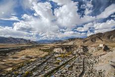 Palace in Leh with Lamo House Below. Ladakh, India, Asia-Thomas L-Photographic Print