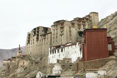 Palace in Leh with Lamo House Below. Ladakh, India, Asia-Thomas L-Photographic Print