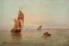 Evening, Coastal Scene, 1892-Thomas Lucop-Giclee Print