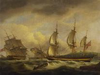 A Ship of the Line Off Plymouth, 1817-Thomas Luny-Giclee Print