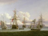 The Ship Castor and Other Vessels in Choppy Sea, 1802-Thomas Luny-Giclee Print