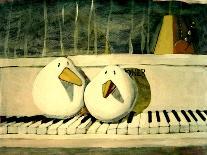 Piano Birds-Thomas MacGregor-Framed Giclee Print