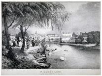 View of St James's Park and Buckingham Palace, Westminster, London, C1830-Thomas Mann Baynes-Giclee Print