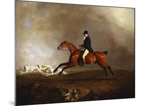 Thomas Mellish on His Hunter 'saucebox'-Benjamin Marshall-Mounted Giclee Print