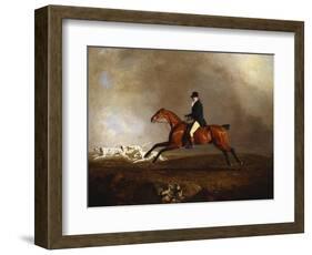 Thomas Mellish on His Hunter 'saucebox'-Benjamin Marshall-Framed Giclee Print