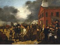 First State Election in Detroit, Michigan, c.1837-Thomas Mickell Burnham-Stretched Canvas