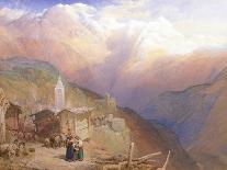 Valley of St. Nicolas, Monte Rosa Range, C.1854-Thomas Miles II Richardson-Giclee Print