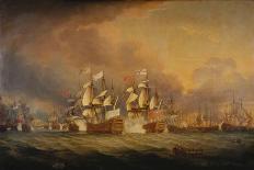 The Battle of the Saints, 1782 (Oil on Canvas)-Thomas Mitchell-Giclee Print