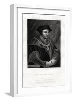 Thomas More, English Statesman, Scholar and Saint, 19th Century-Richard Woodman-Framed Giclee Print