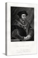 Thomas More, English Statesman, Scholar and Saint, 19th Century-Richard Woodman-Stretched Canvas