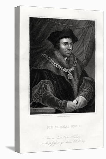 Thomas More, English Statesman, Scholar and Saint, 19th Century-Richard Woodman-Stretched Canvas