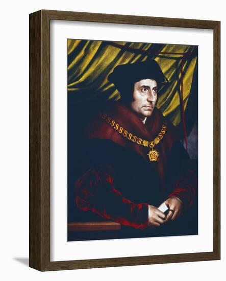 Thomas More, English Statesman, Scholar and Saint, C1527-Hans Holbein the Younger-Framed Giclee Print