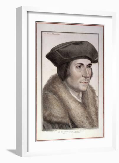 Thomas More, Lord Chancellor-Hans Holbein the Younger-Framed Giclee Print