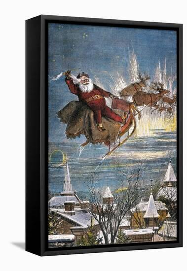 Thomas Nast: Santa Claus-Thomas Nast-Framed Stretched Canvas