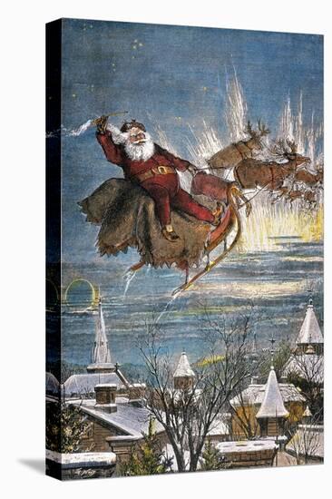 Thomas Nast: Santa Claus-Thomas Nast-Stretched Canvas