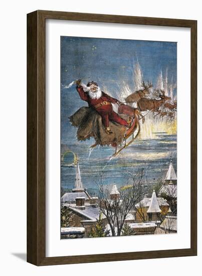 Thomas Nast: Santa Claus-Thomas Nast-Framed Giclee Print