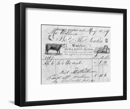 Thomas Newton, Butcher-null-Framed Art Print