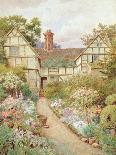 A Country Garden at Bray, Berkshire-Thomas Nicholson Tyndale-Framed Stretched Canvas