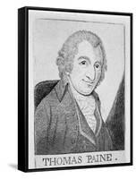 Thomas Paine, English-Born American Revolutionary, Writer and Philosopher, C1790-John Kay-Framed Stretched Canvas