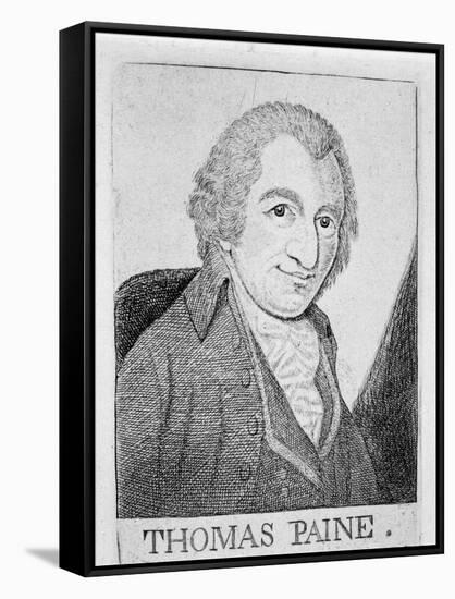 Thomas Paine, English-Born American Revolutionary, Writer and Philosopher, C1790-John Kay-Framed Stretched Canvas