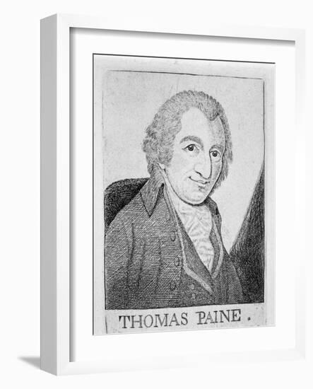 Thomas Paine, English-Born American Revolutionary, Writer and Philosopher, C1790-John Kay-Framed Giclee Print