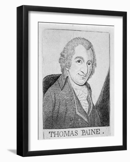 Thomas Paine, English-Born American Revolutionary, Writer and Philosopher, C1790-John Kay-Framed Giclee Print