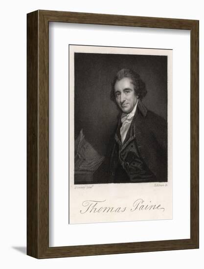 Thomas Paine Radical Political Writer and Freethinker-T.a. Dean-Framed Photographic Print