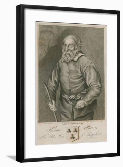 Thomas Parr, the Old Man of Shropshire-null-Framed Giclee Print