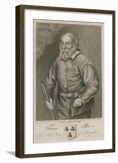 Thomas Parr, the Old Man of Shropshire-null-Framed Giclee Print