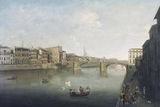 View of Florence at Sunset from Carraia Bridge-Thomas Patch-Giclee Print