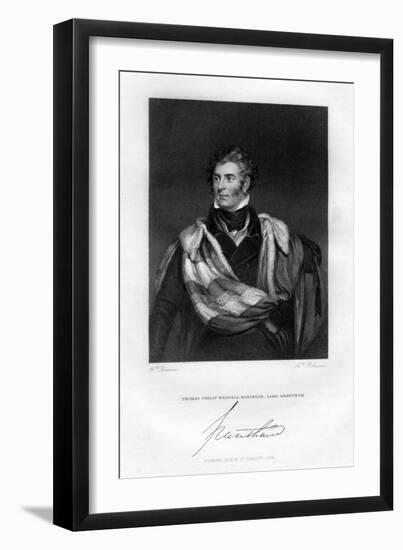 Thomas Philip Weddell Robinson, Lord Grantham, 1829-H Robinson-Framed Giclee Print